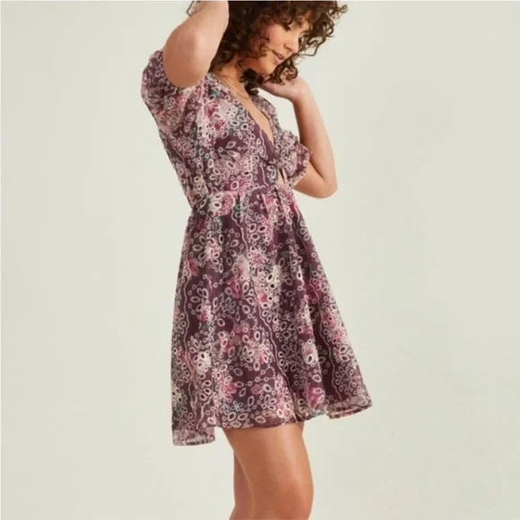Altar'd State | Dresses | Altard State Lace Purple Mini Dress | Poshmark